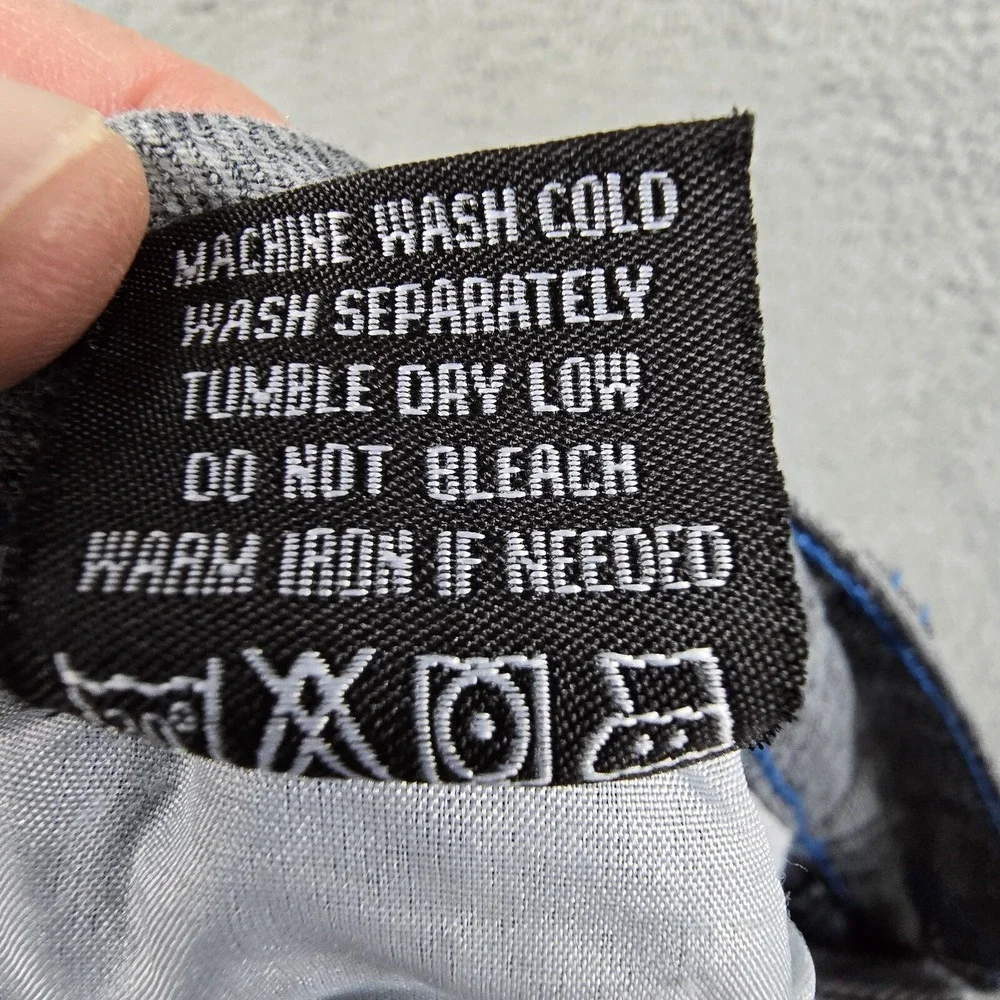 Old Skool‎ Denim Jeans Black Medium Wash Mens 36X30 Hip Hop Baggy